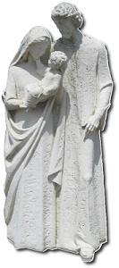 Statue of Mary, Jesus, and Joseph